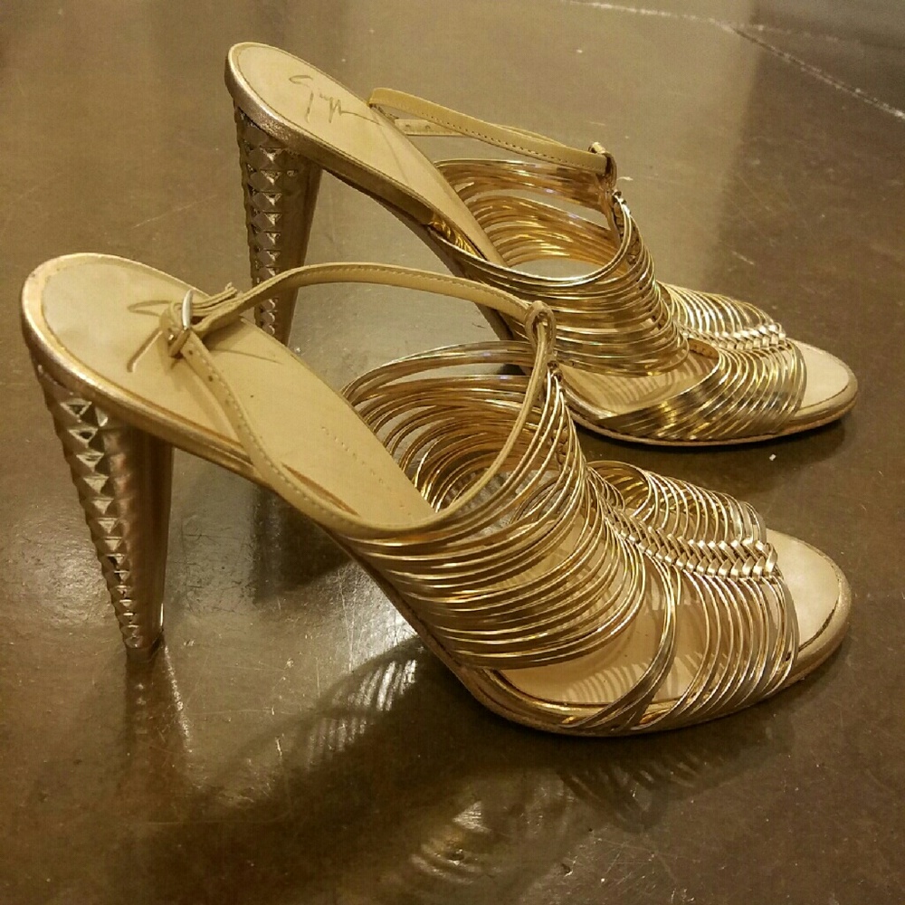 Fun Rose Gold Giuseppe Zanotti heels